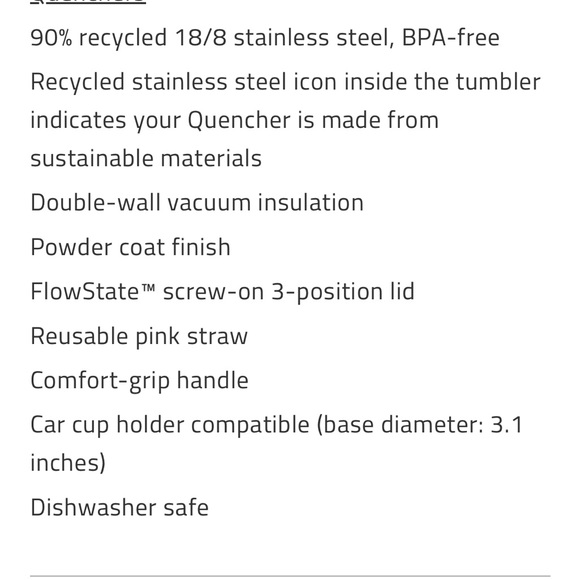 Stanley THE QUENCHER H2.0
FLOWSTATE™ TUMBLER | 40 OZ - Picture 7 of 7